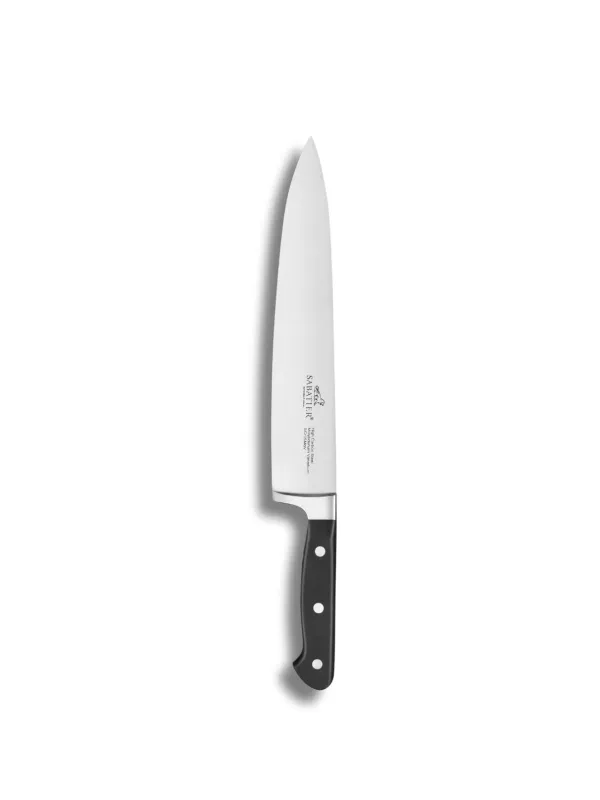 Couteau Chef PLUTON - 25 cm - Lame et Rivets en Inox - Sabatier
