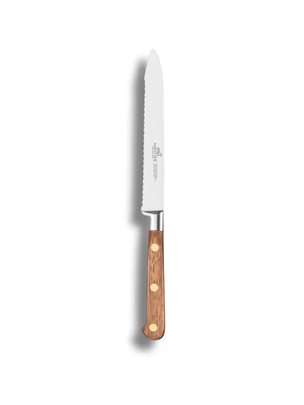 Couteau Universel IDEAL PERIGORD 100% Forgé - 12 cm - Lame Inox et Rivets en Laiton -  - Sabatier