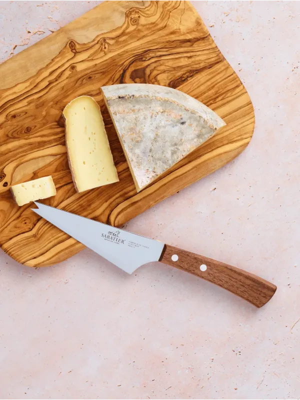 SABATIER - Couteau à Fromage IDEAL PERIGORD - 13 cm - Lame et Rivets en Laiton - Sabatier