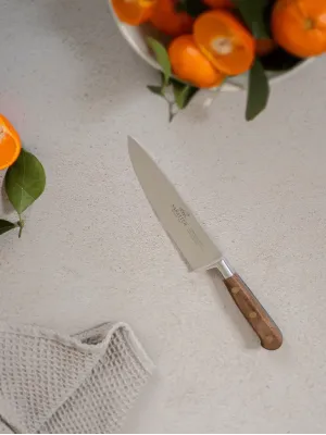 Couteau Chef IDEAL PERIGORD 100% Forgé - 20 cm - Lame Inox et Rivets en Laiton  - Sabatier
