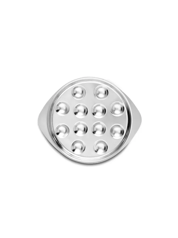 Assiette à escargots inox 12 emplacements - Sabatier