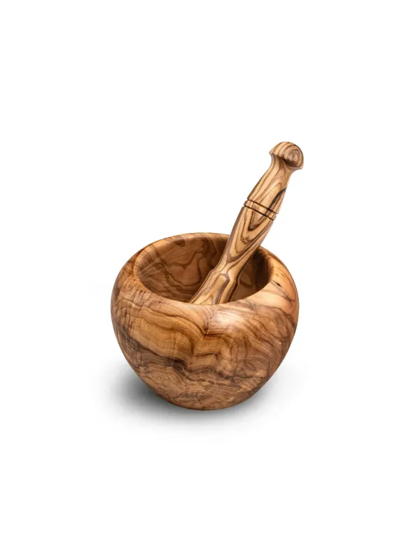Mortier & pilon olivier diam. 13 cm gravé SABATIER - Sabatier