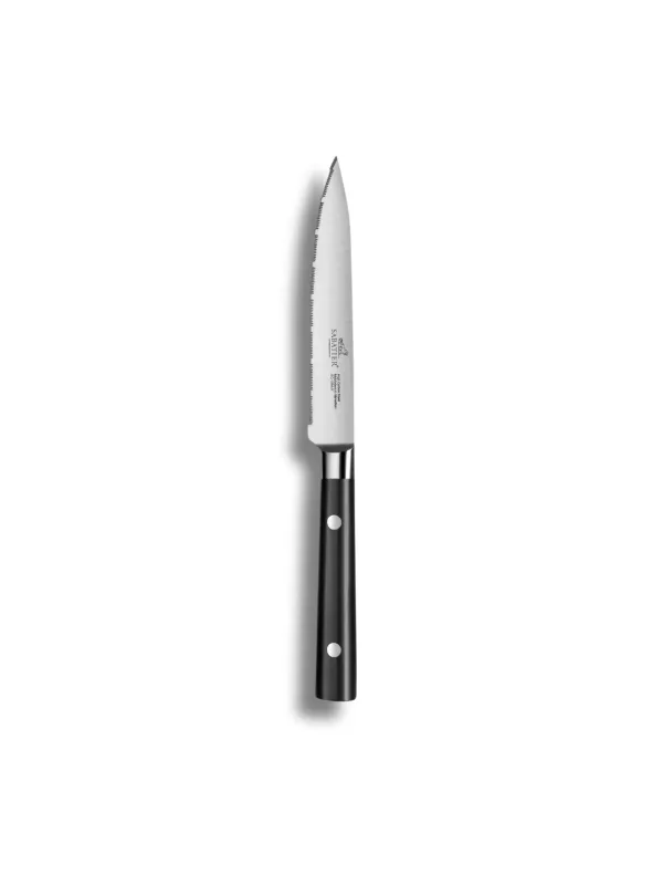 Couteau Universel LEONYS - 12cm - Lame et Rivets en Inox - Sabatier