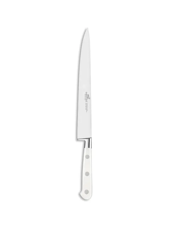 Couteau Tranchelard IDEAL TOQUE BLANCHE 100% Forgé - 25 cm - Lame et Rivets en Inox - Sabatier